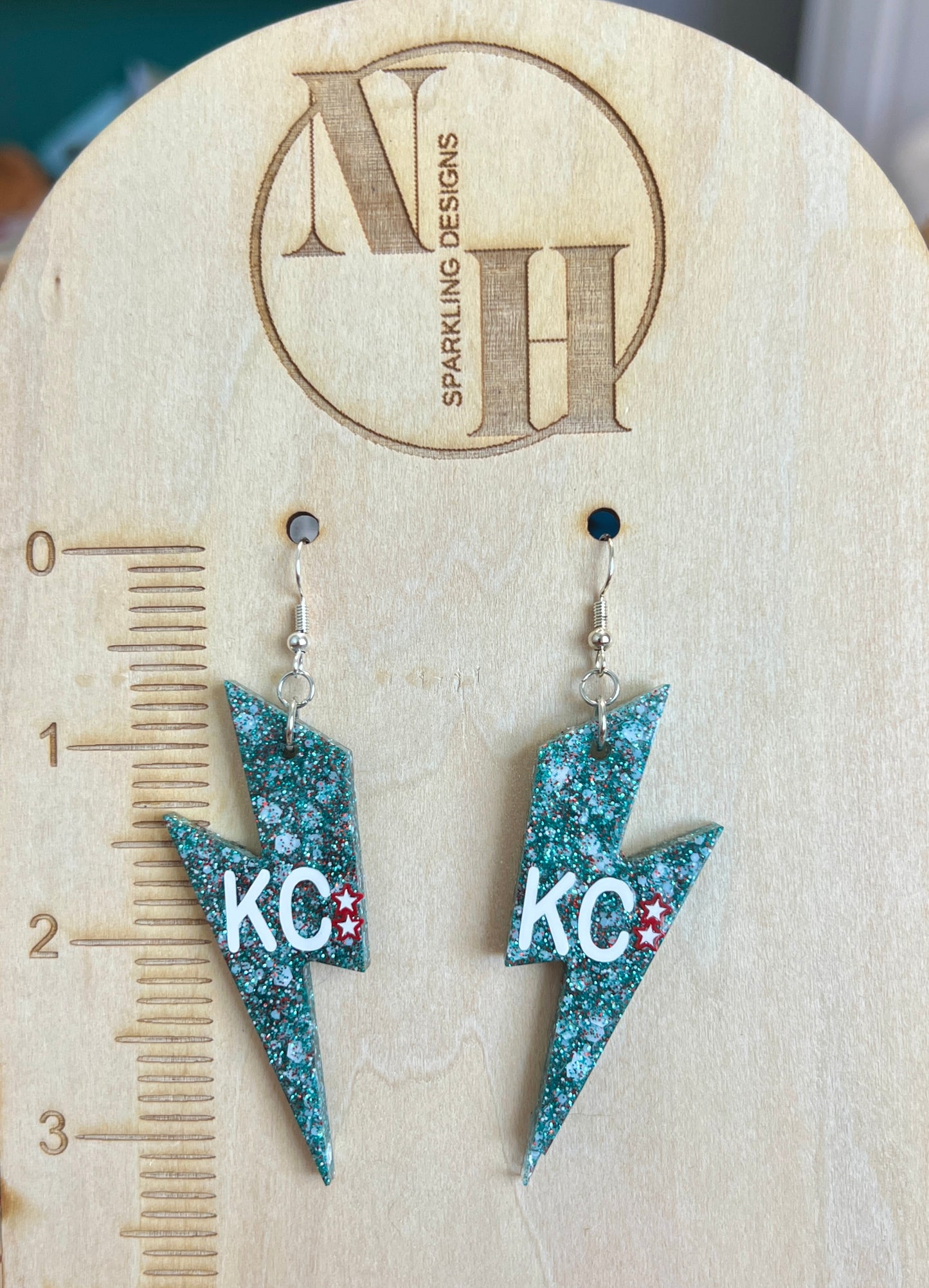Lightning Bolt KC Current Earrings
