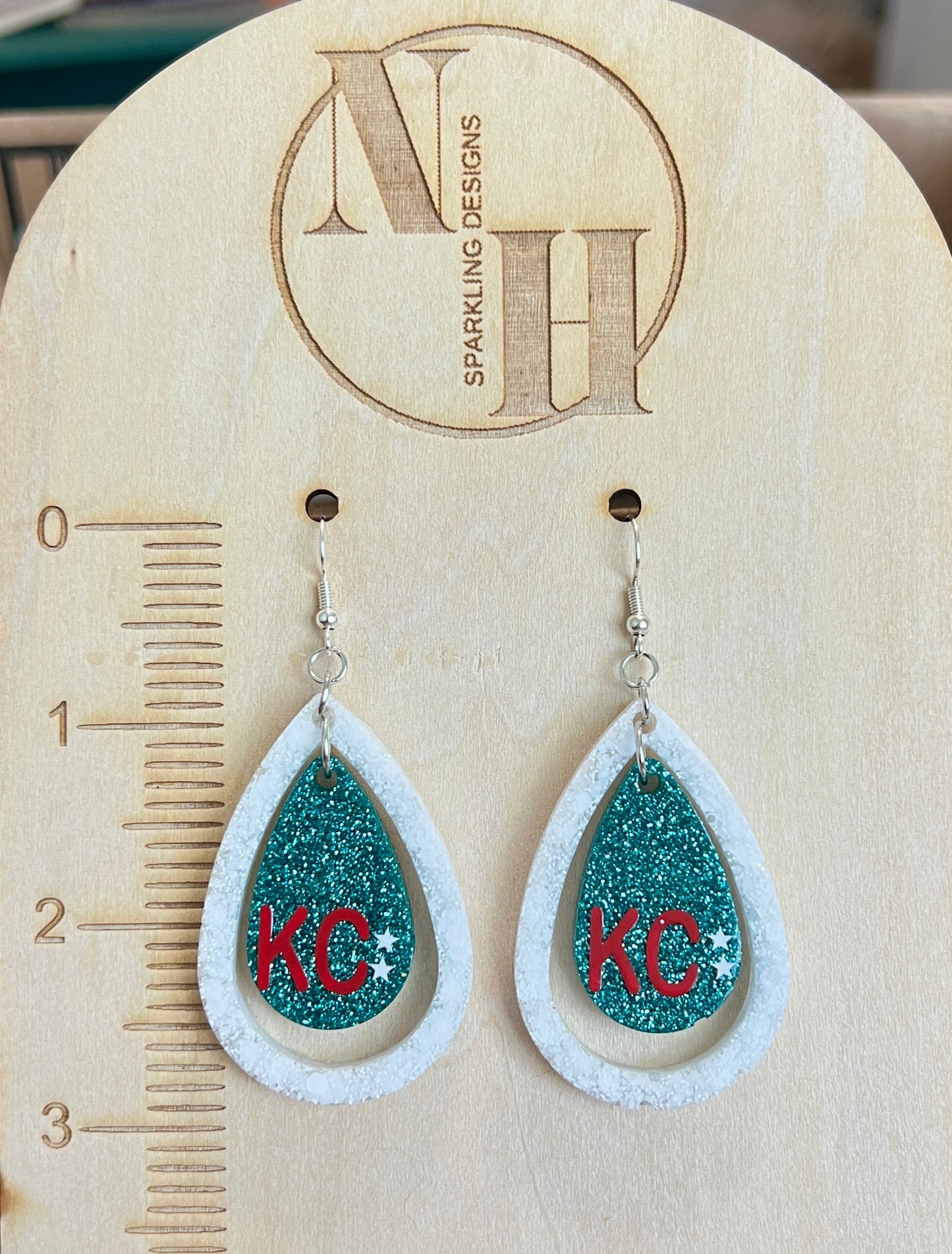 Double Drop KC Current Earrings