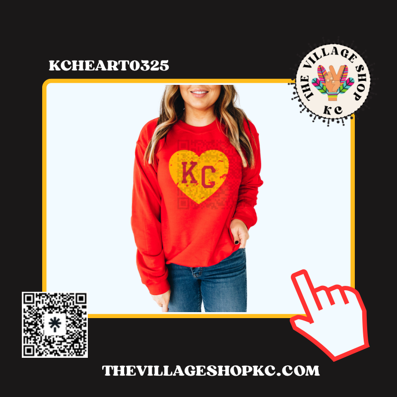 KCHEART0325 KC Graphic Tees, Long Sleeve Tees, Sweatshirts & Hoodies
