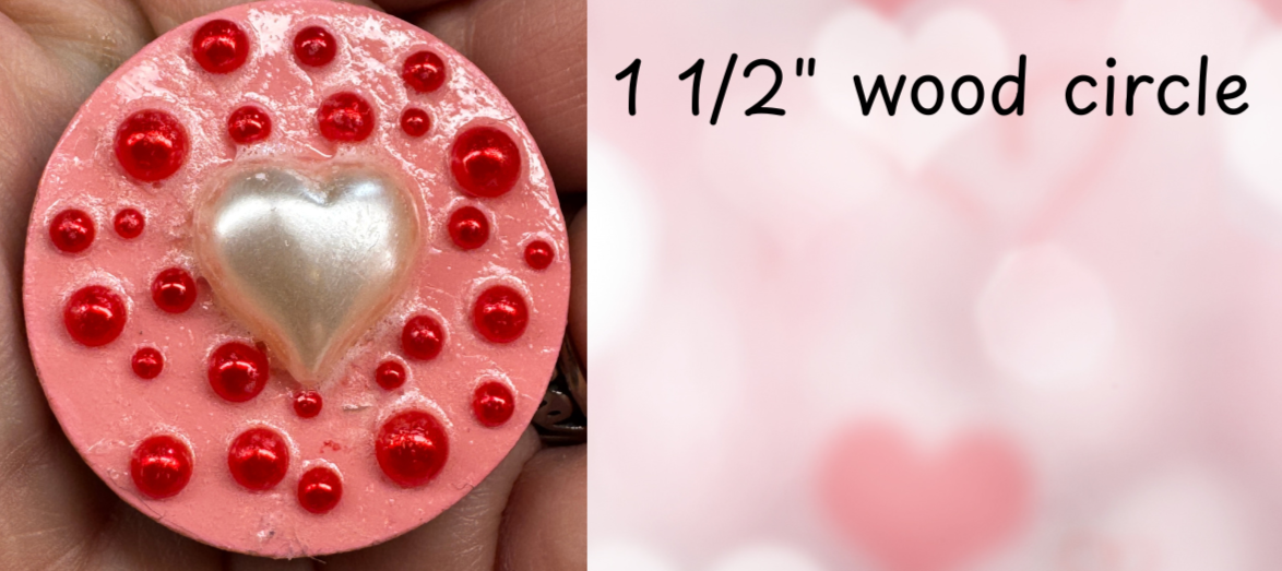 White Pearl Heart Magnet