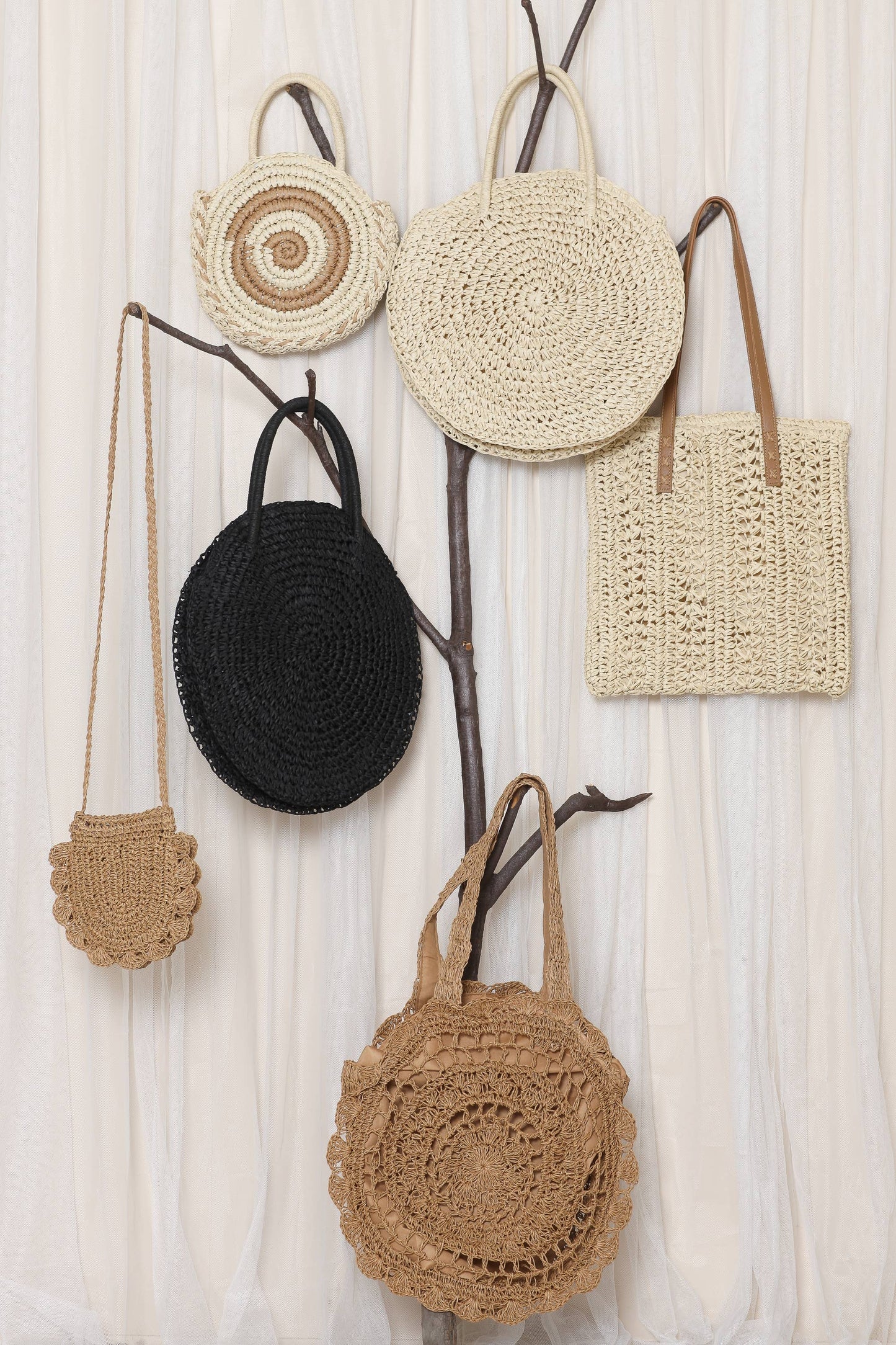 Caribbean Passport Boho Spring Handcrafted Rattan Mini Purse
