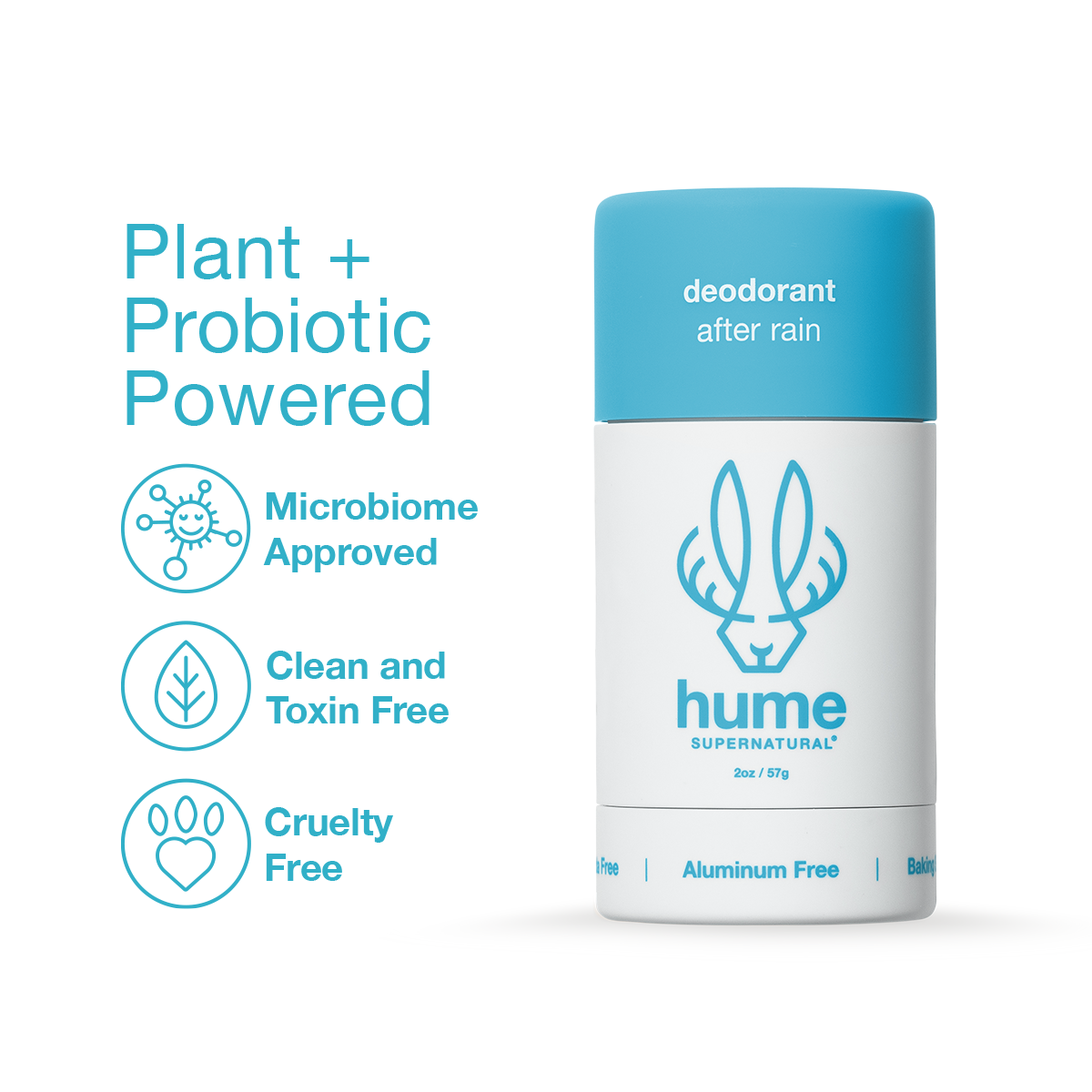 Plant & Probiotic Deodorant- After Rain Scent