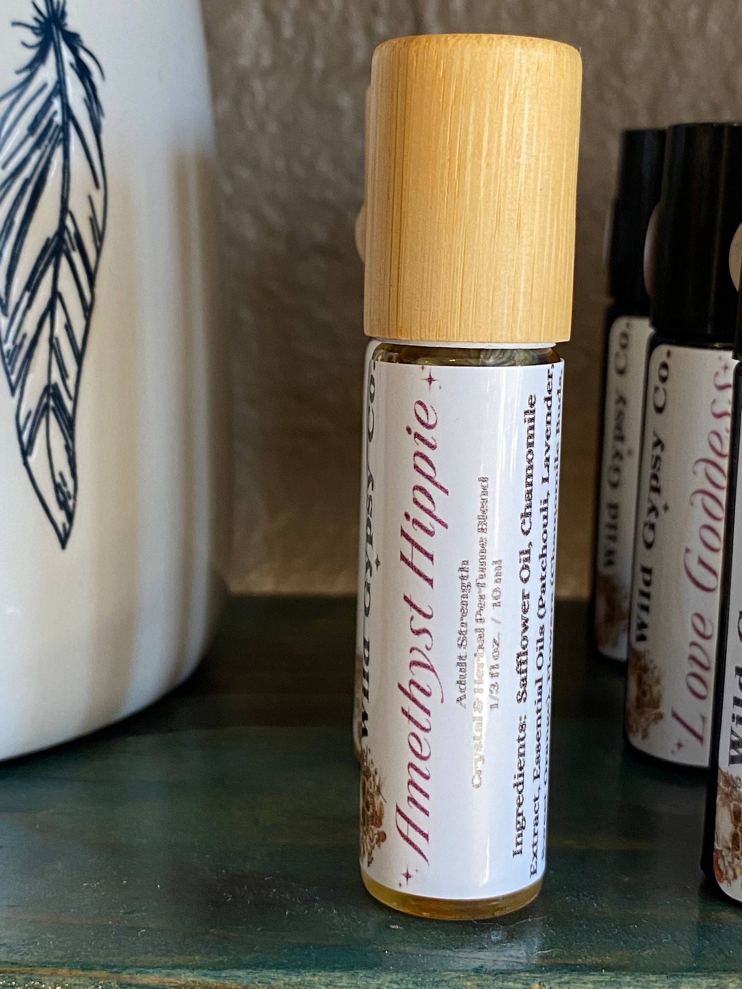 Amethyst Hippie Herbal Perfume Blend 10ml Rollerball
