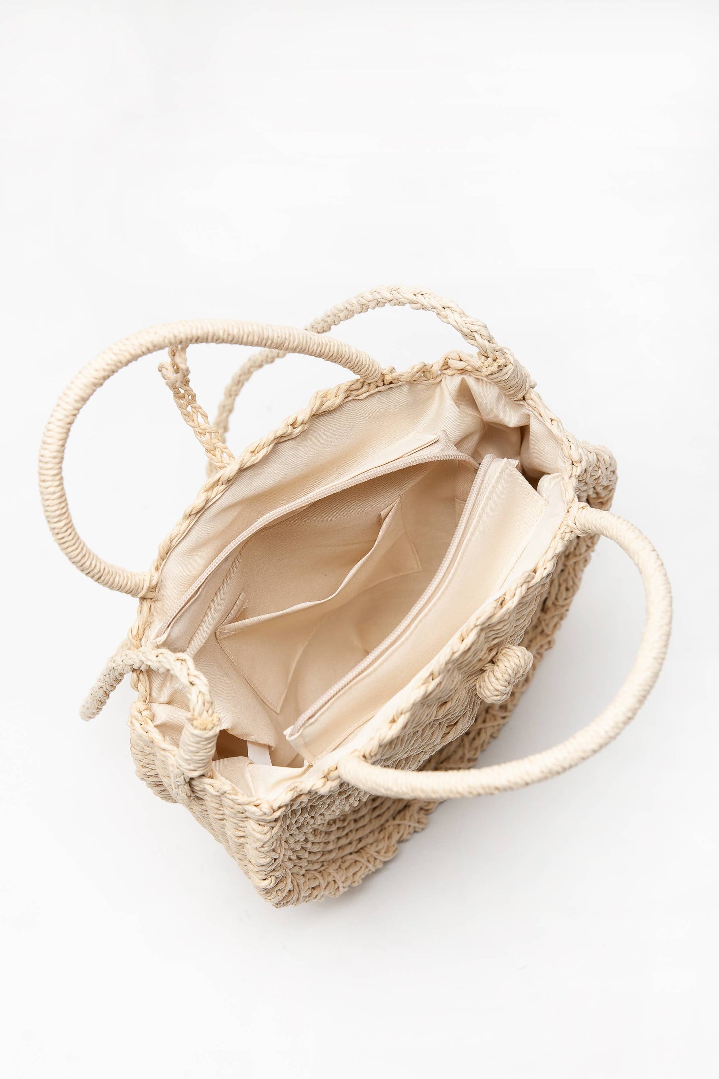 The Morgan | Rounded Rattan Woven Purse w/ Arm Strap