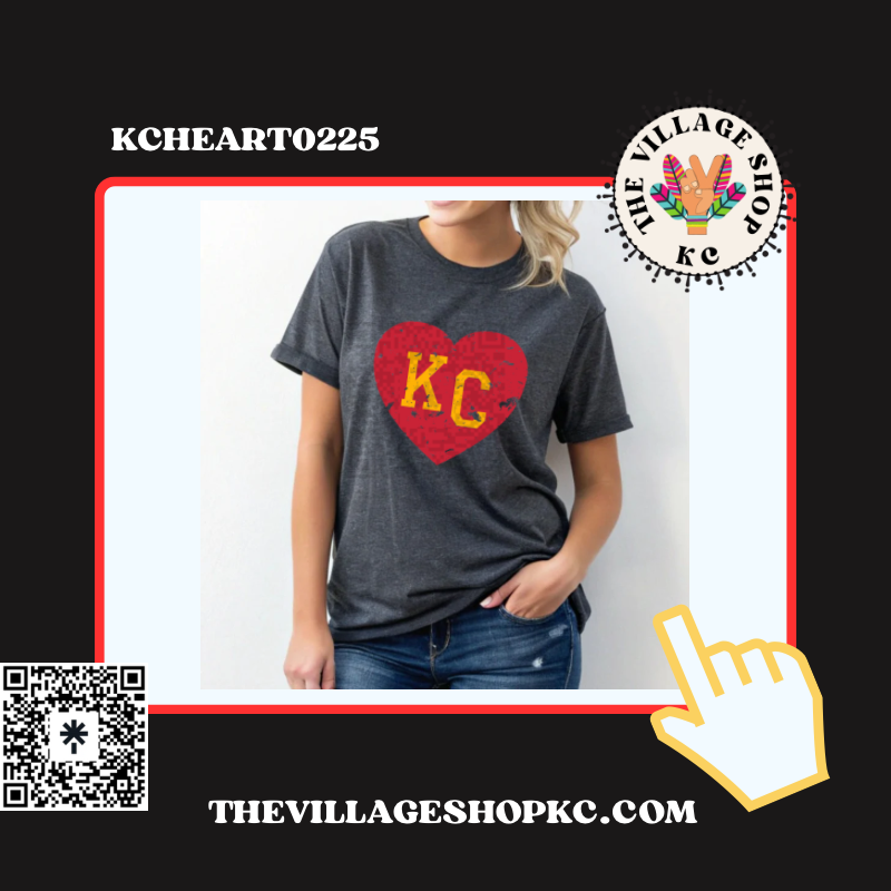KCHEART0225 KC Graphic Tees, Long Sleeve Tees, Sweatshirts & Hoodies