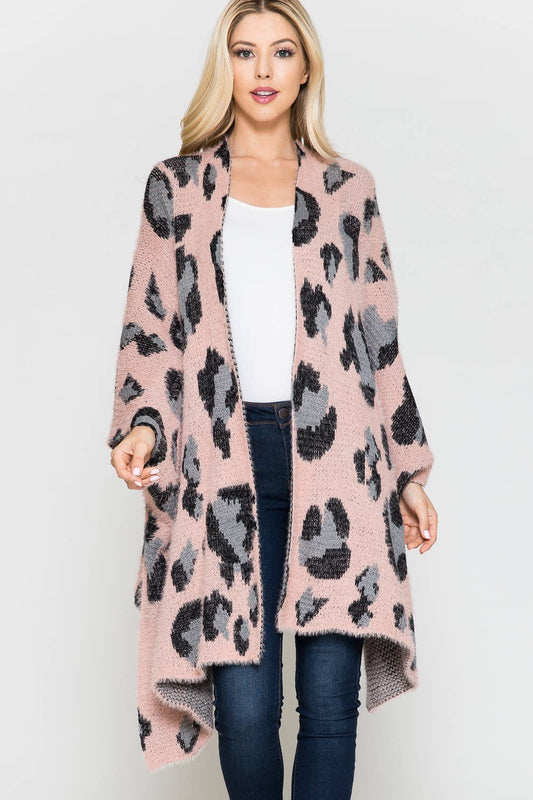 Chloe's Leo || Eyelash Detailed Leopard Print  Kimono