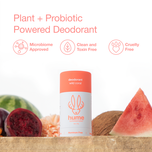 Plant & Probiotic Deodorant- Wild Coral Scent