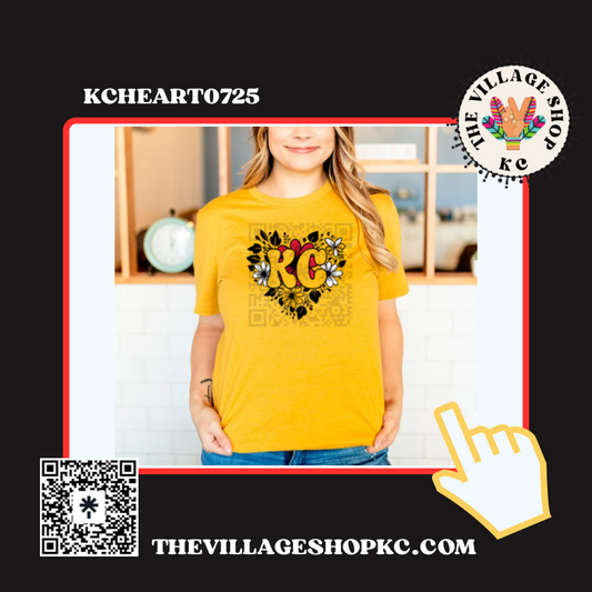 KCHEART0725 KC Graphic Tees, Long Sleeve Tees, Sweatshirts & Hoodies