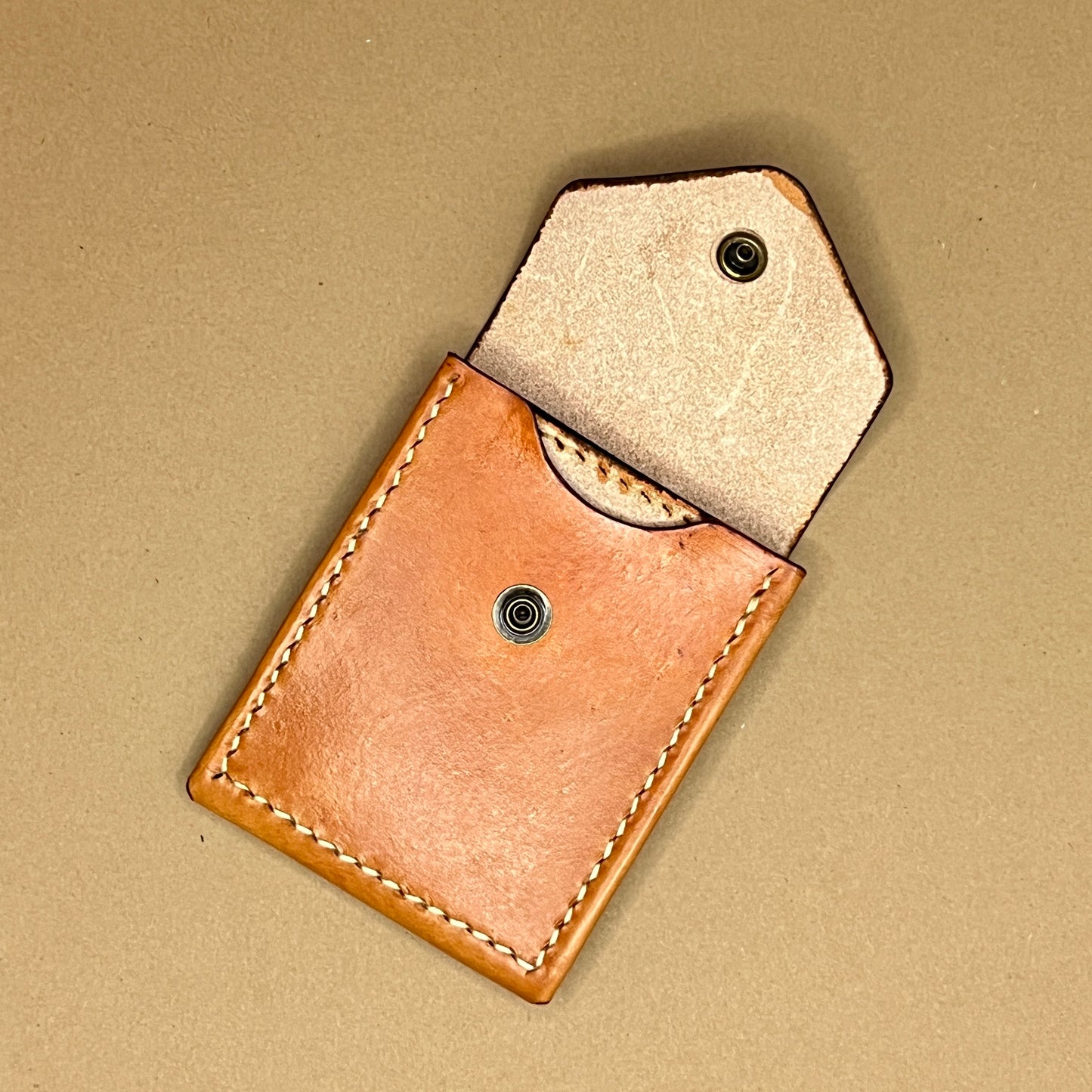 Leather Vertical Bifold Wallet