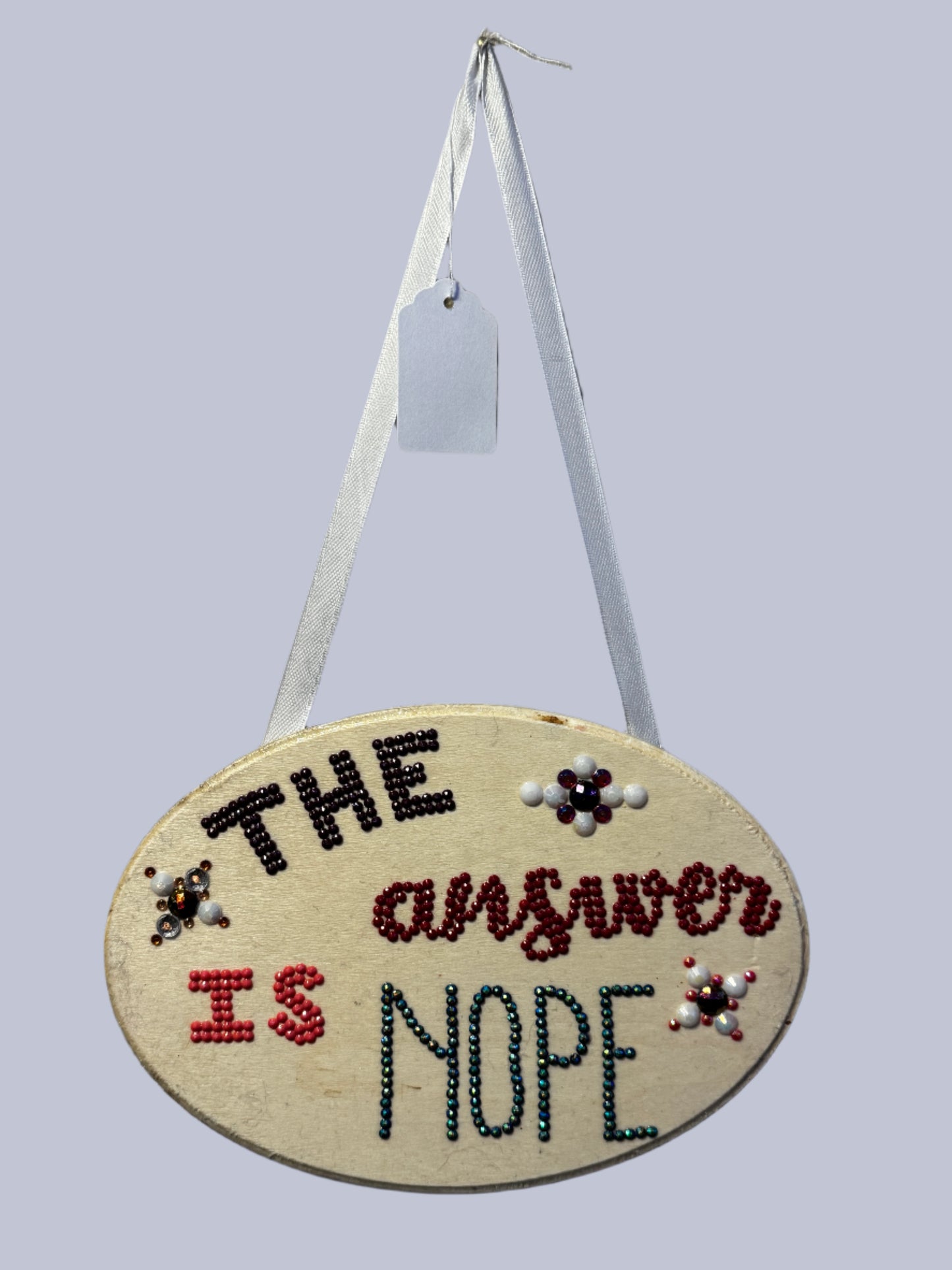 The Answer is Nope sign