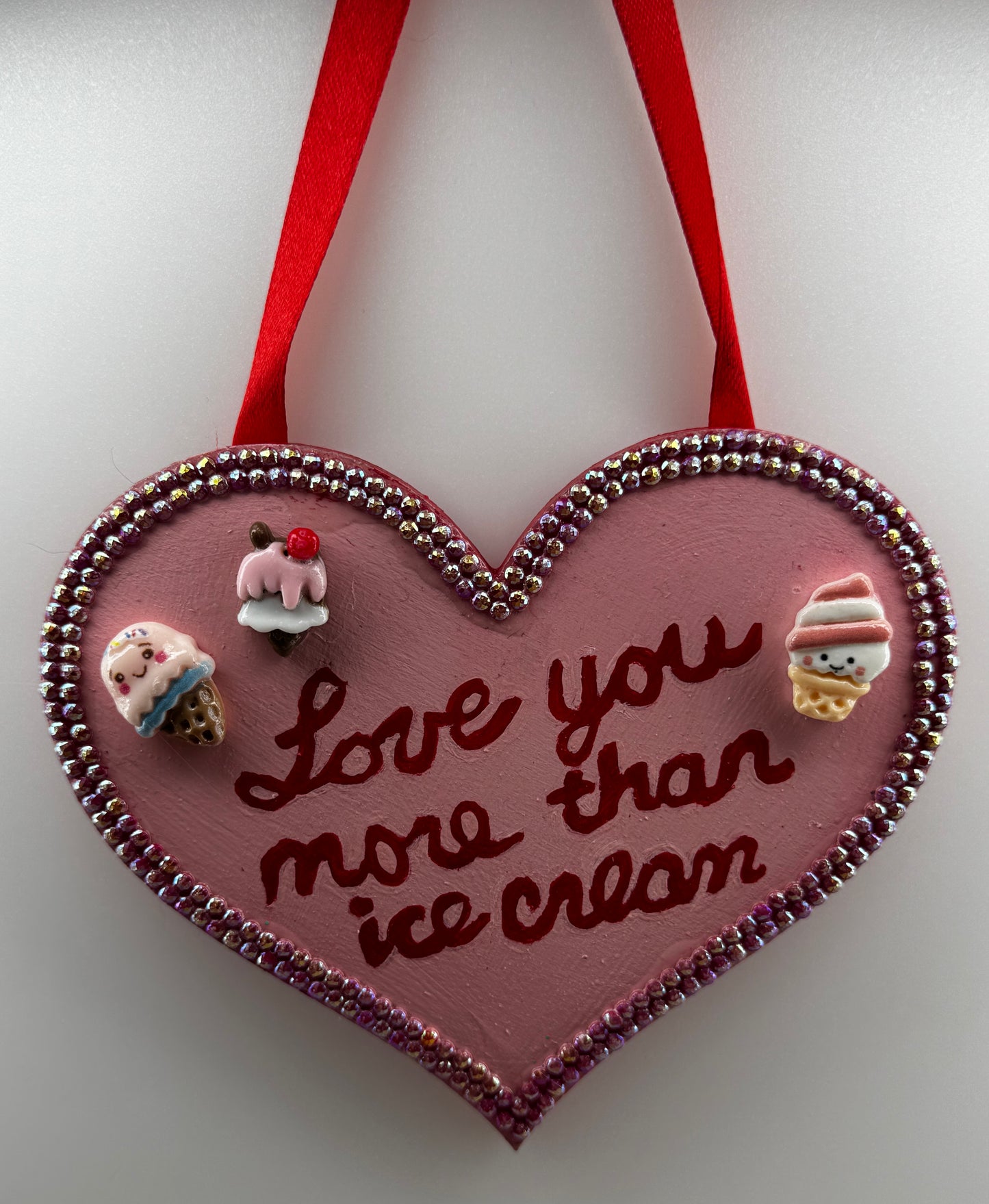 Love you More than Ice Cream sign
