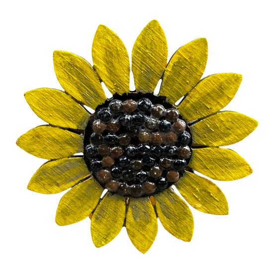 Yellow Sunflower Brooch