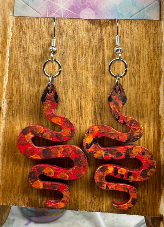 Earrings - Fiery Serpents