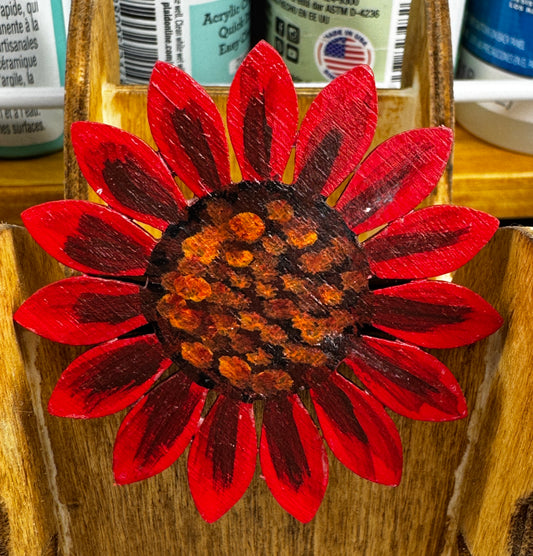 Fiery Flower Brooch