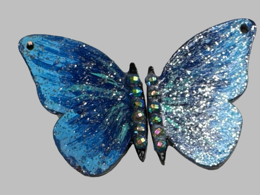 Earrings - Mystical Blue Butterflies