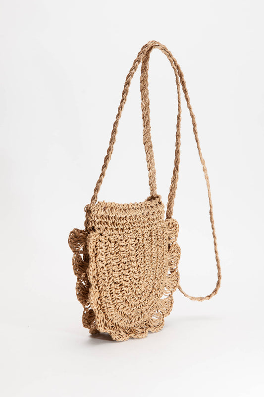 Caribbean Passport Boho Spring Handcrafted Rattan Mini Purse