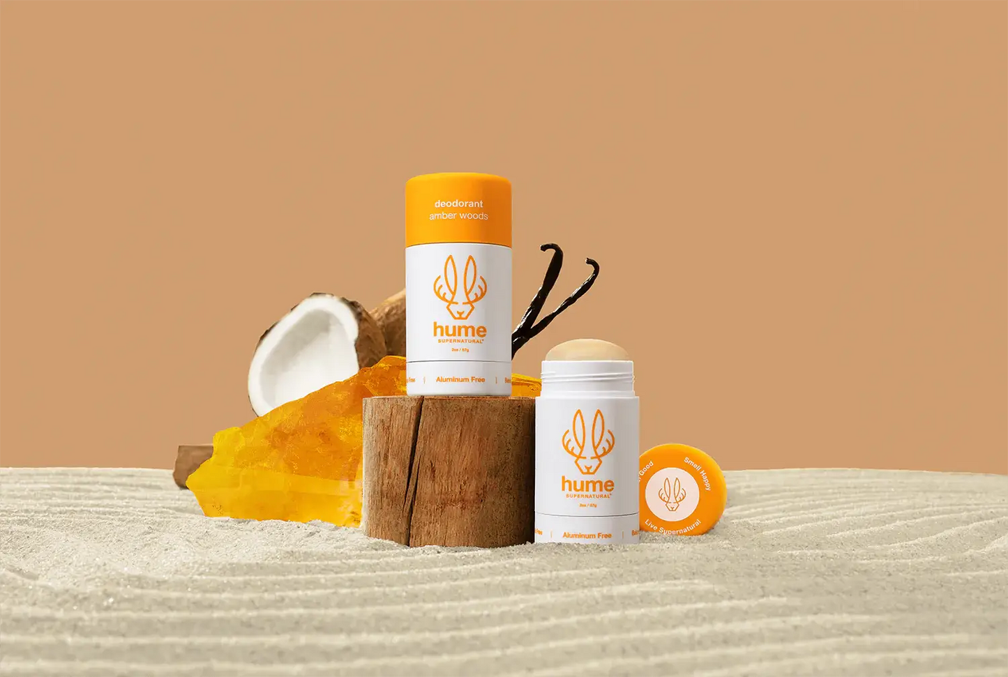Plant & Probiotic Deodorant- Amber Woods Scent
