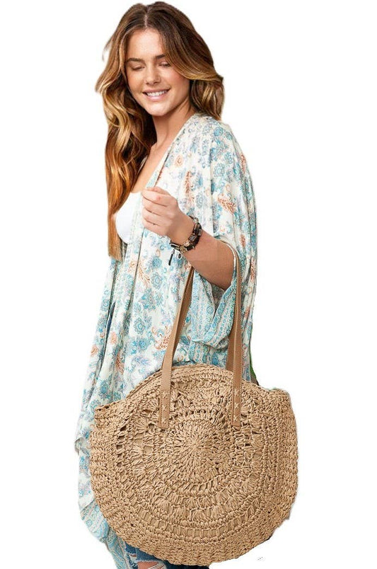 C'Est La Vie - Spring Boho Handcrafted Straw Woven Handbag