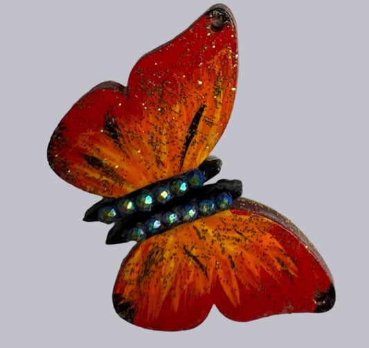 Earrings - Fiery Butterflies
