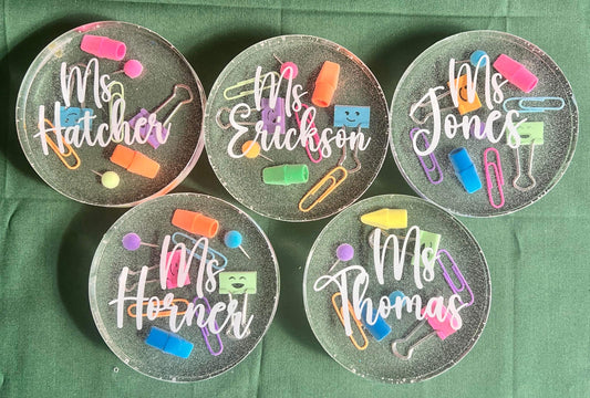 Custom Teacher Coasters