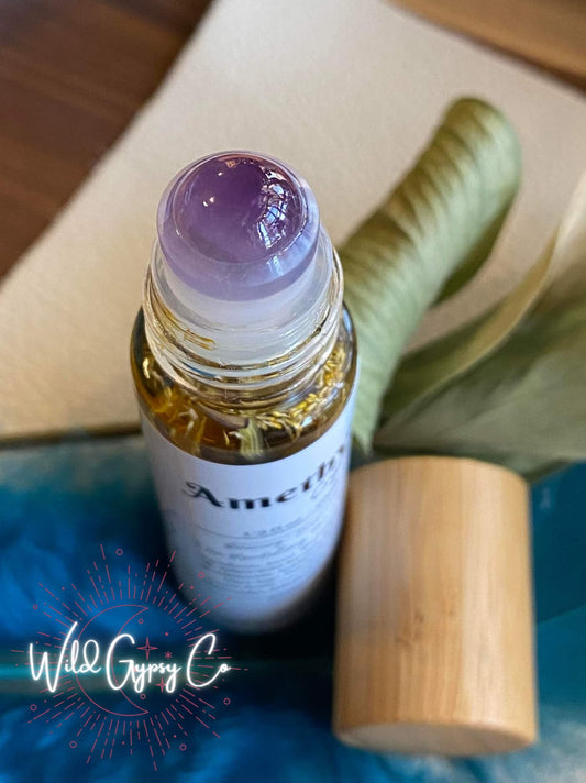 Amethyst Crystal Baller Essential Oil Perfume Blend