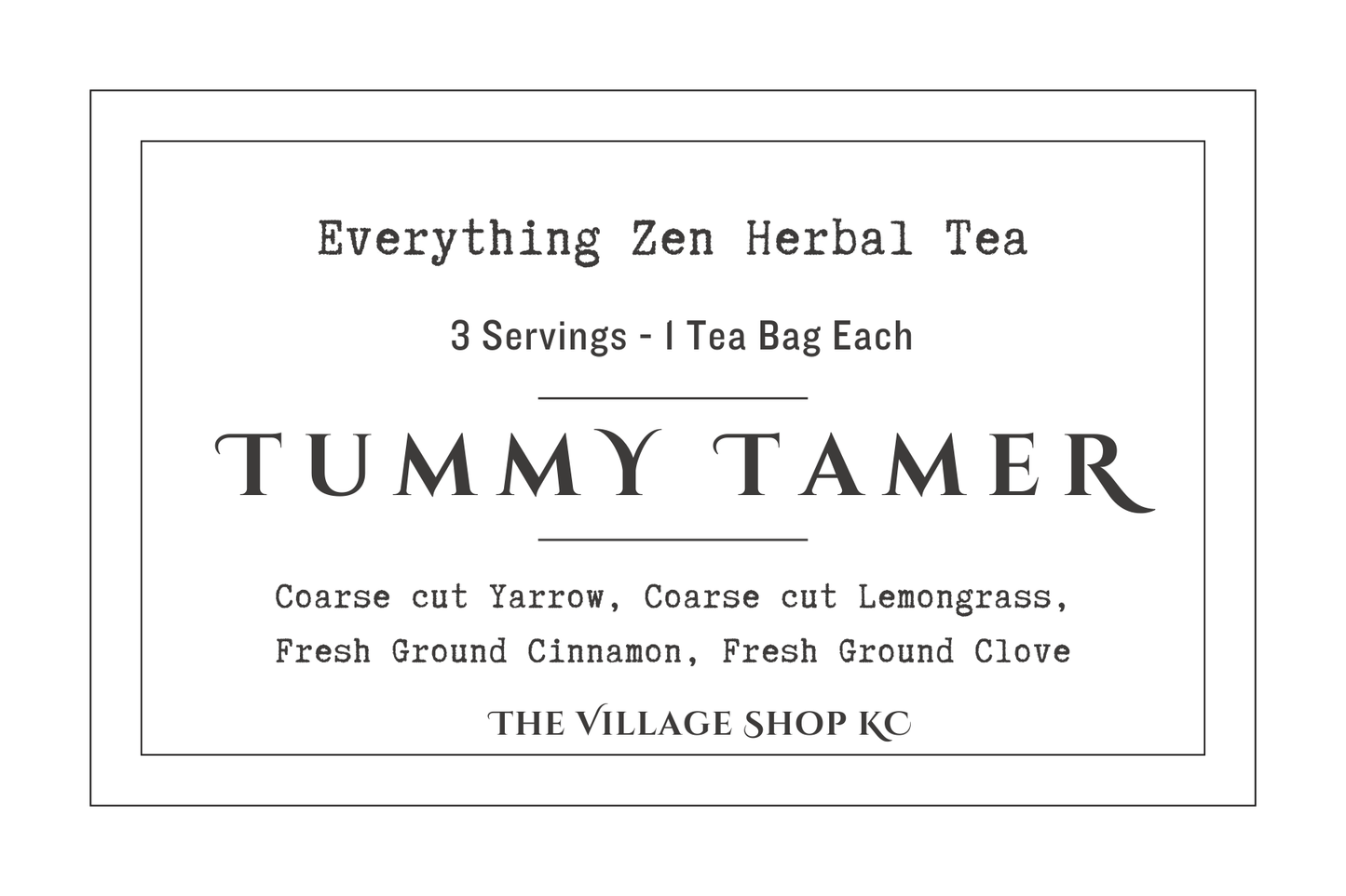 Tummy Tamer Herbal Tea Blend