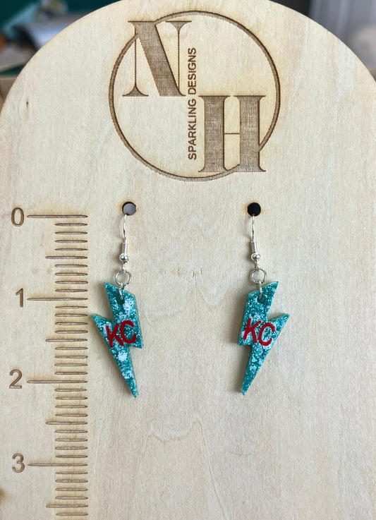 Lightning Bolt KC Current Earrings