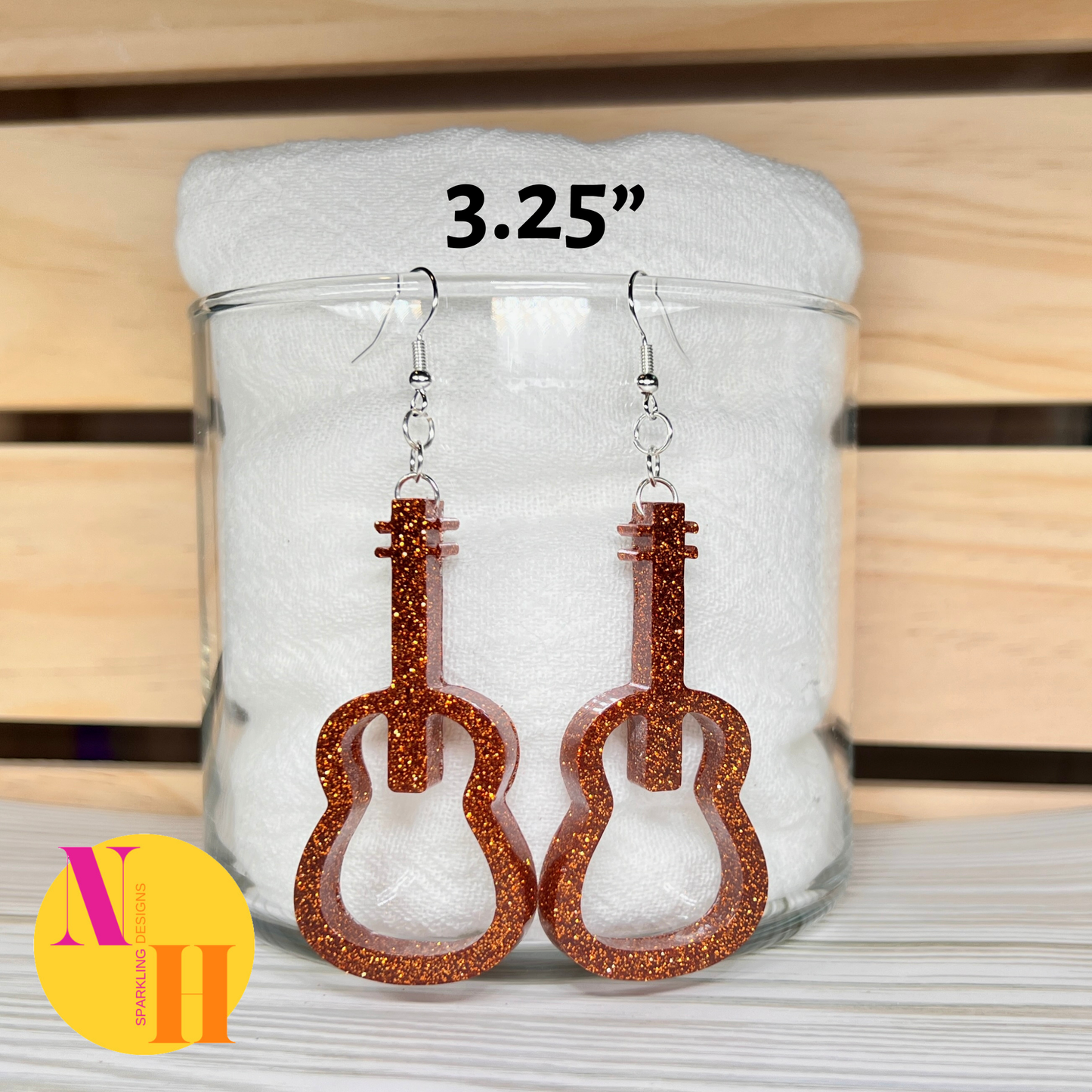 Small and Large Music Earrings