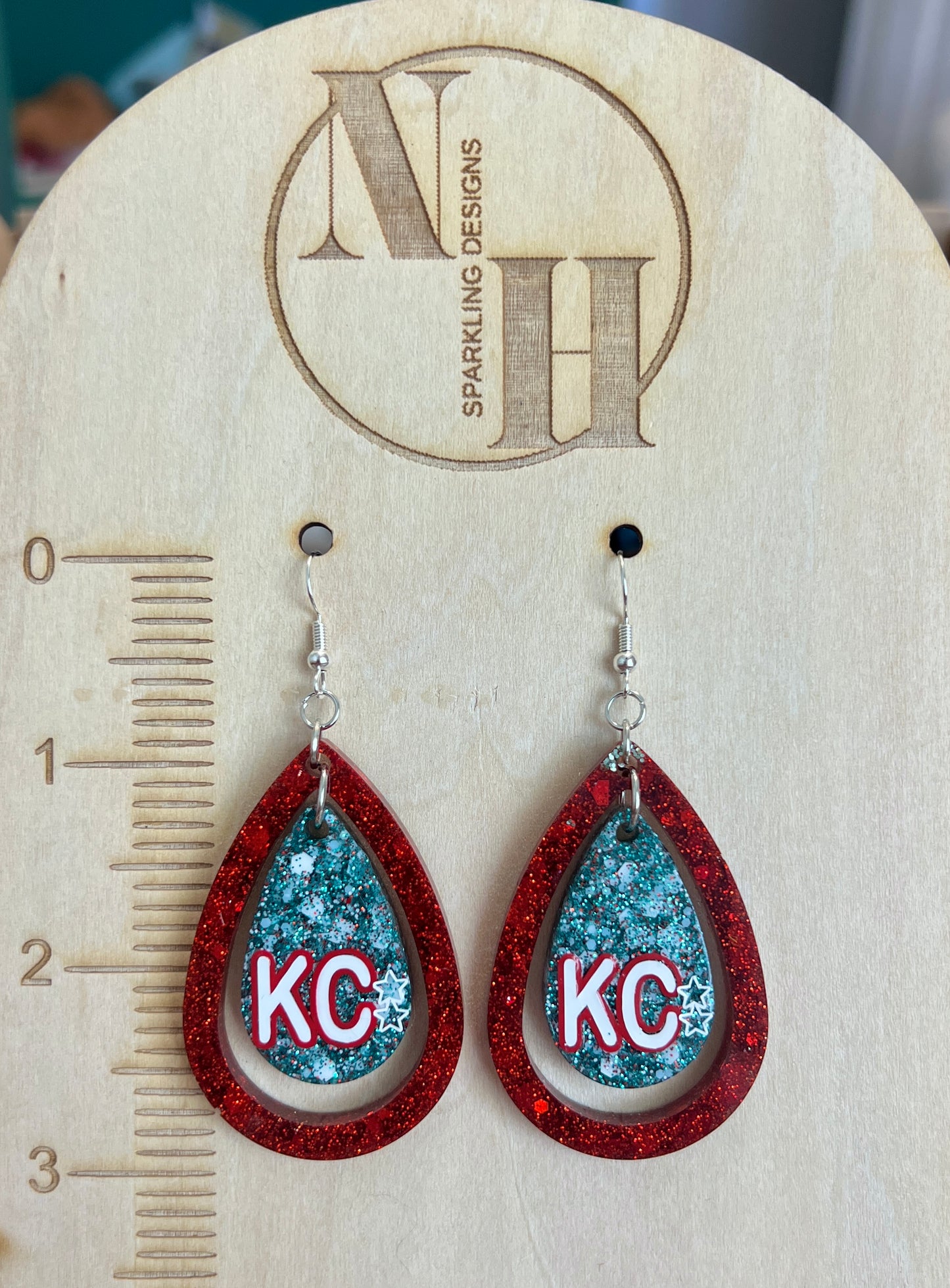 Double Drop KC Current Earrings