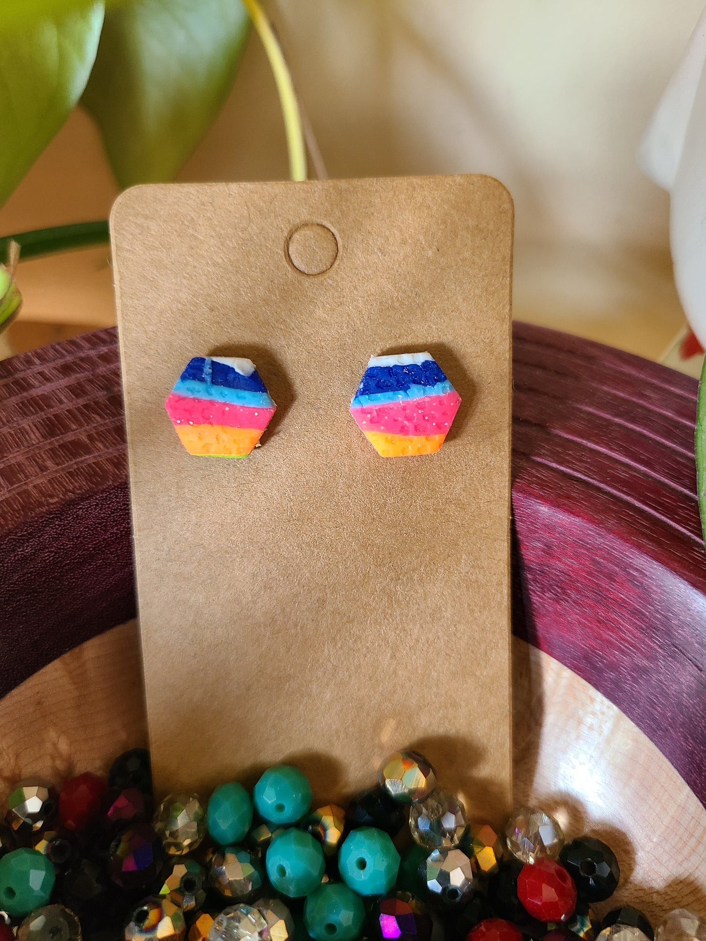 Neon Rainbow Earrings by Wayward Dreamer