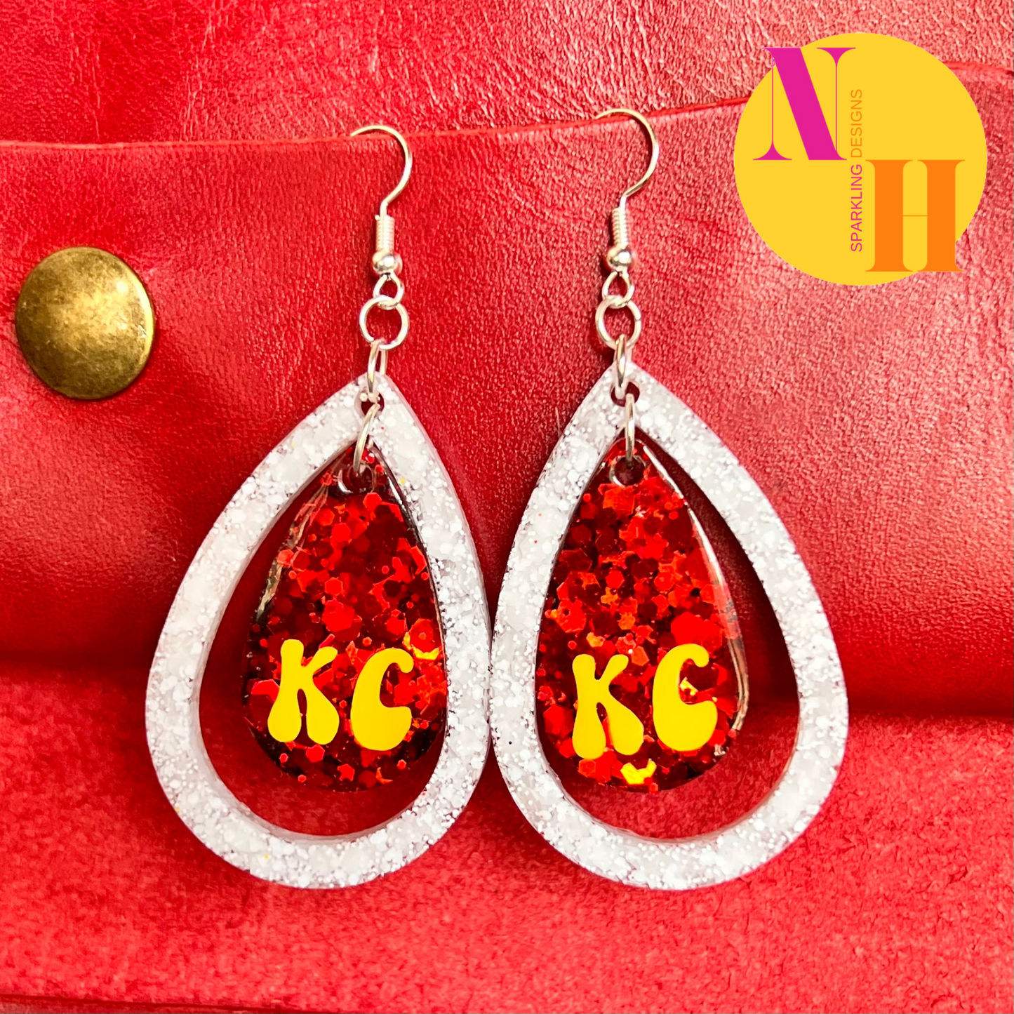 Kansas City Chiefs Inspired Earrings