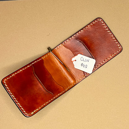 Leather Wallet w/Money Clip