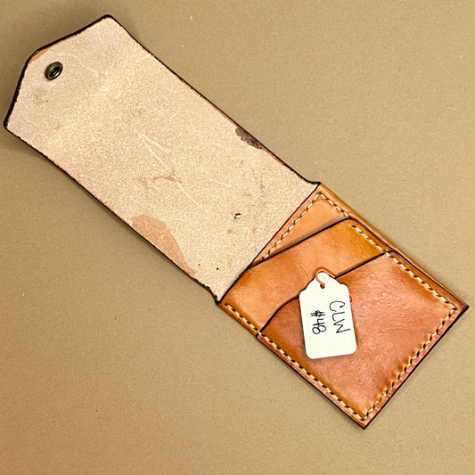 Leather Vertical Bifold Wallet