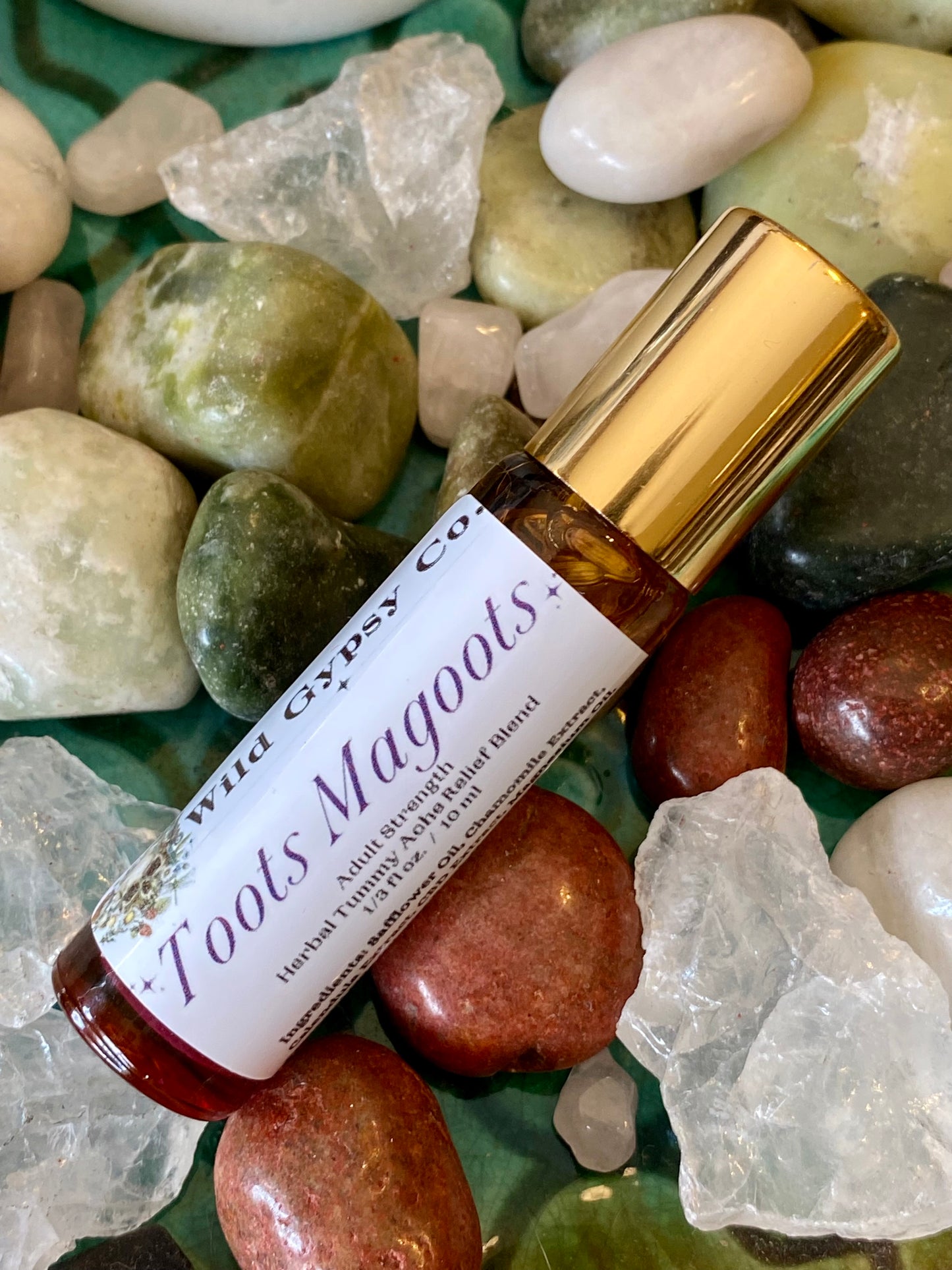 Toots Magoots Herbal Tummy Ache Relief Essential Oil Blend 10ml Rollerball