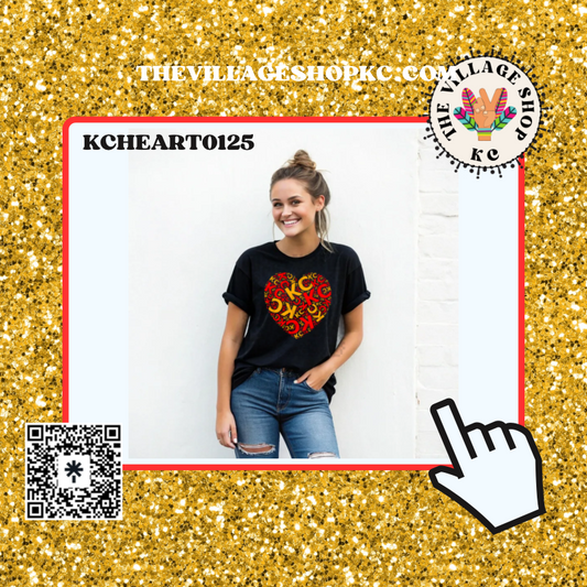KCHEART0125 KC Graphic Tees, Long Sleeve Tees, Sweatshirts & Hoodies