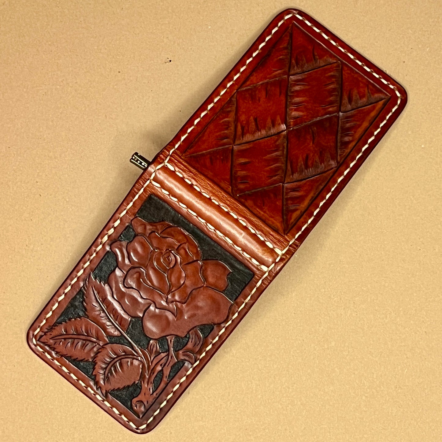 Leather Wallet w/Money Clip