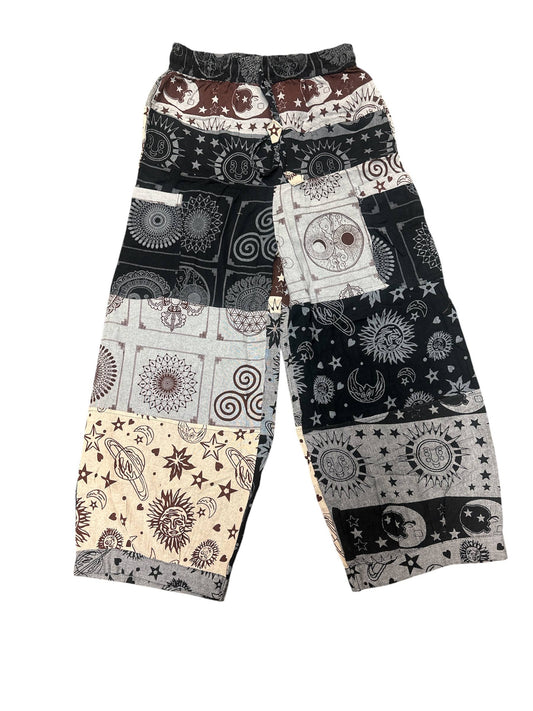Wide Leg Gray B/W Universal Cargo Pant DT106