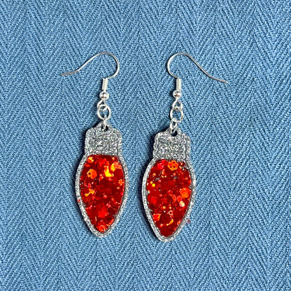 Christmas Light Earrings