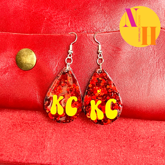 Kansas City Chiefs Inspired Earrings