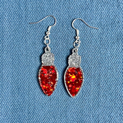 Christmas Light Earrings