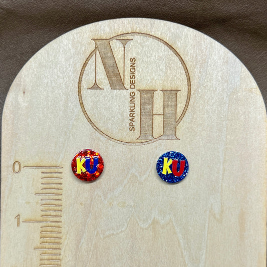 KU Stud Earrings
