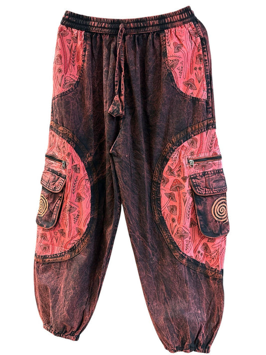 Swirl Box Pocket Pink Mushroom Pant HF36
