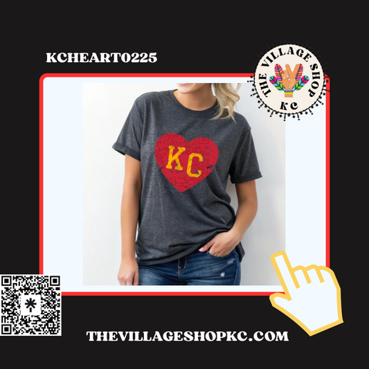 KCHEART0225 KC Graphic Tees, Long Sleeve Tees, Sweatshirts & Hoodies