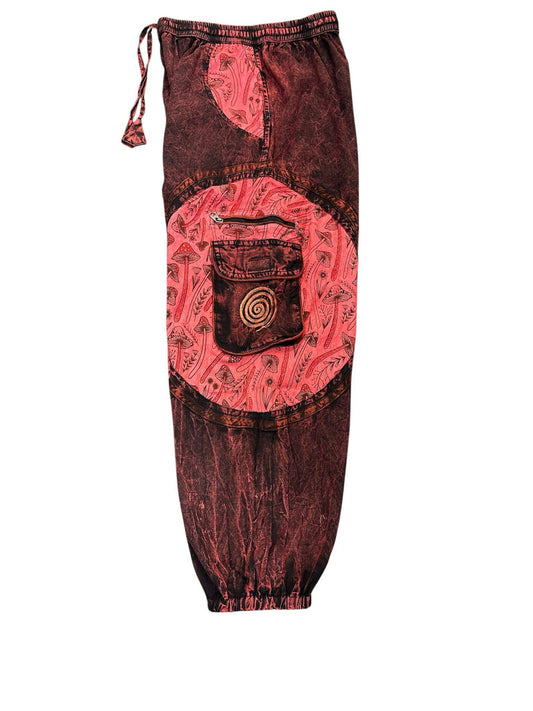Swirl Box Pocket Pink Mushroom Pant HF36