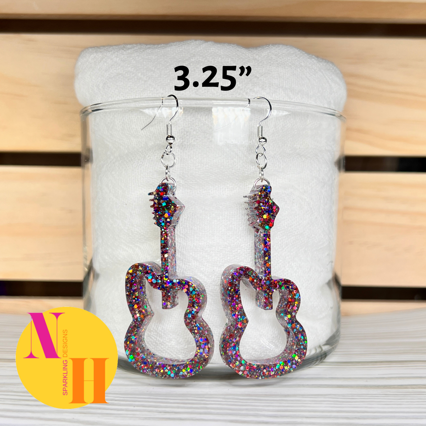 Small and Large Music Earrings