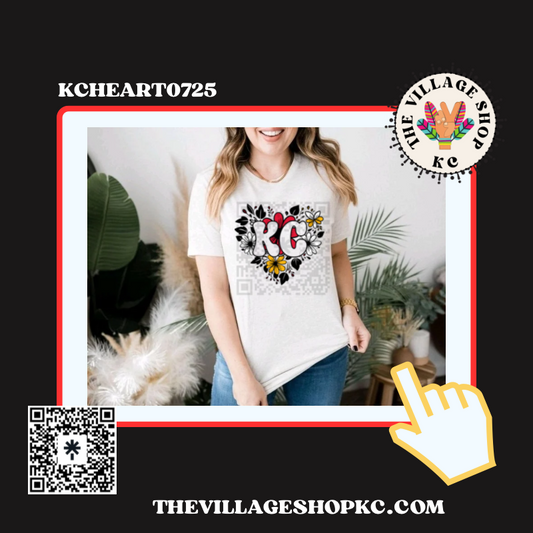 KCHEART0725 KC Graphic Tees, Long Sleeve Tees, Sweatshirts & Hoodies