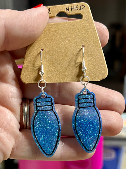 Christmas Light Earrings