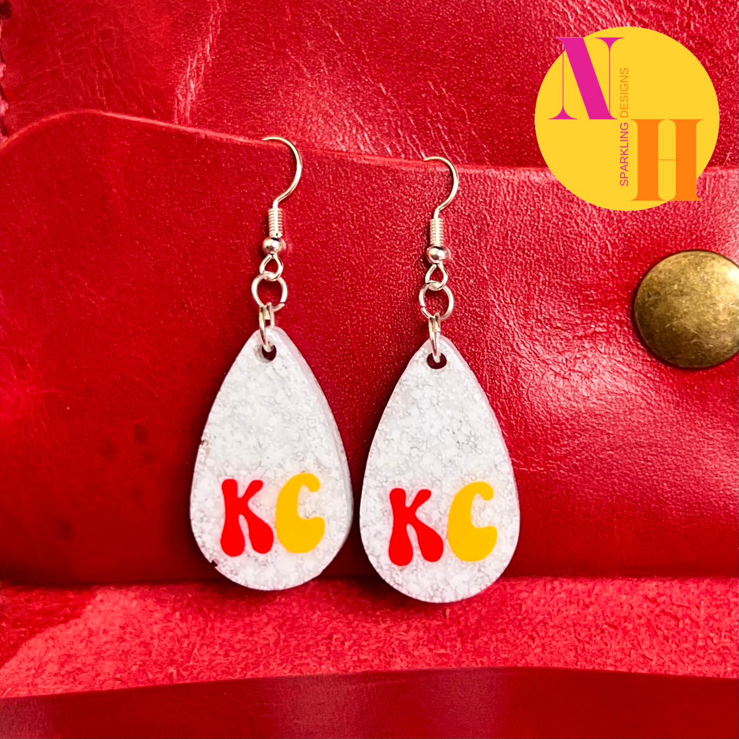 Kansas City Chiefs Inspired Earrings