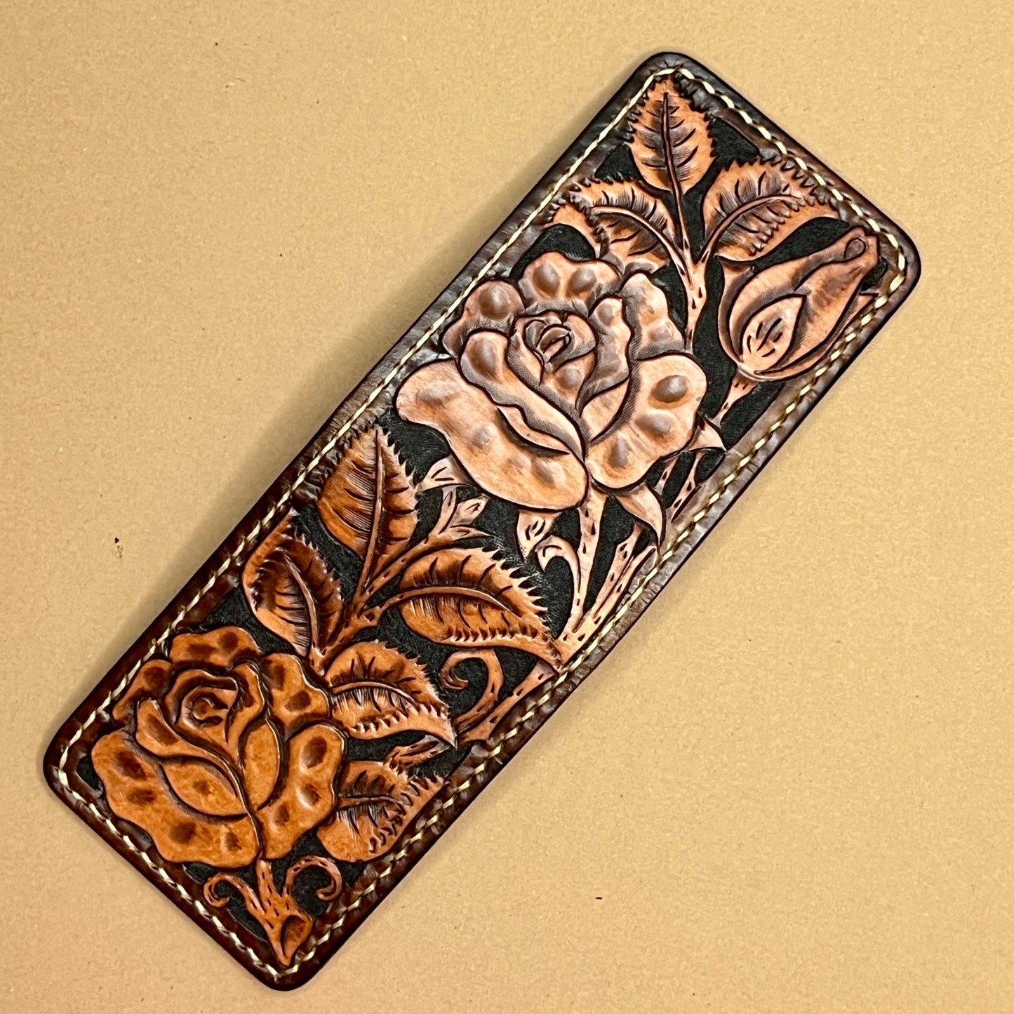 Leather Wallet w/Tooled Outside