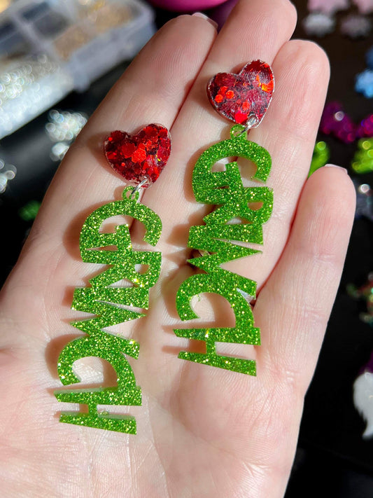 *PREORDER* Green Grouch Earrings